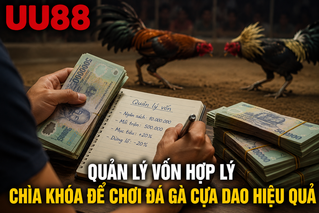 Quản lý vốn hợp lý khi theo dõi Đá Gà Cựa Dao